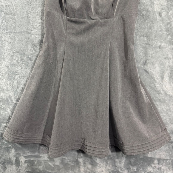 House of CB Cheri French Grey Fitted Mini Dress - Lace Up Back Fit Flare  L+ - Picture 4 of 16